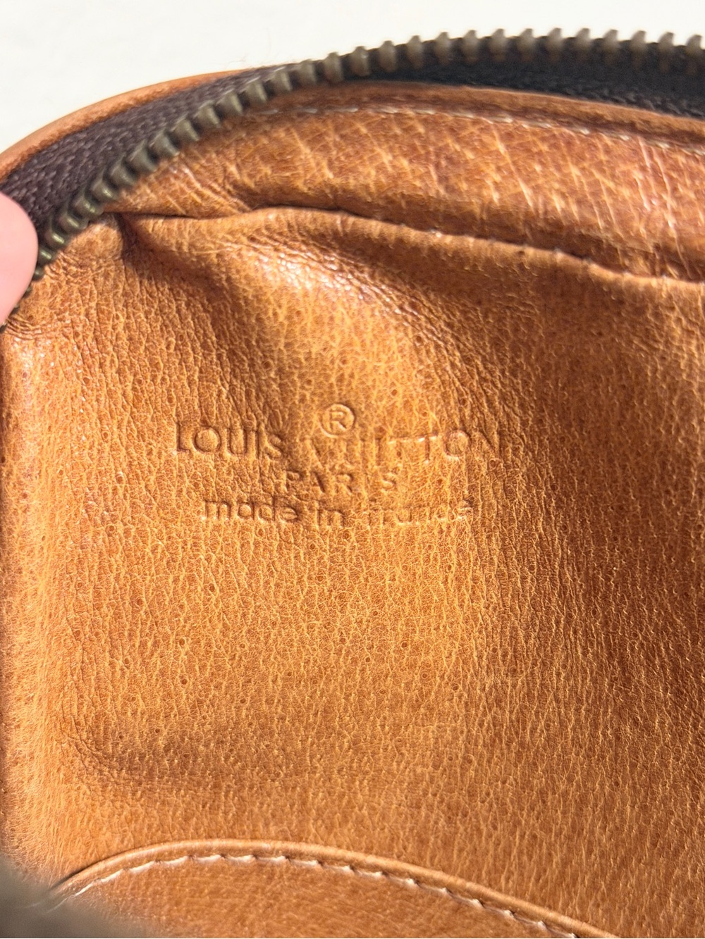 Vintage 1970s Louis Vuitton Monogram Pochette Wristlet Bag Made in France w/ COA - Picture 8 of 11